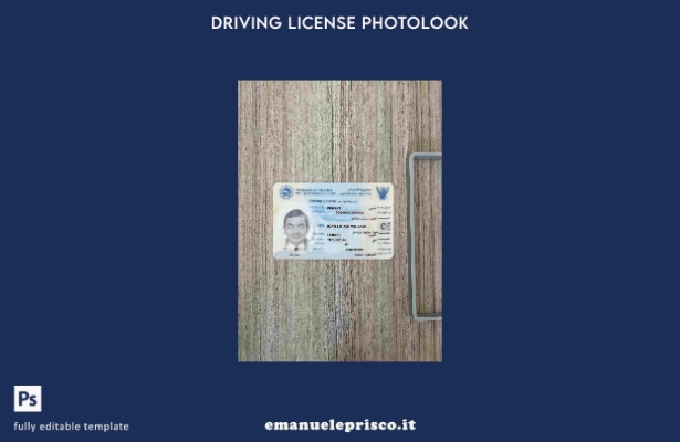 modello FRONTALE di photolook di guida del Sudan in stile verificato